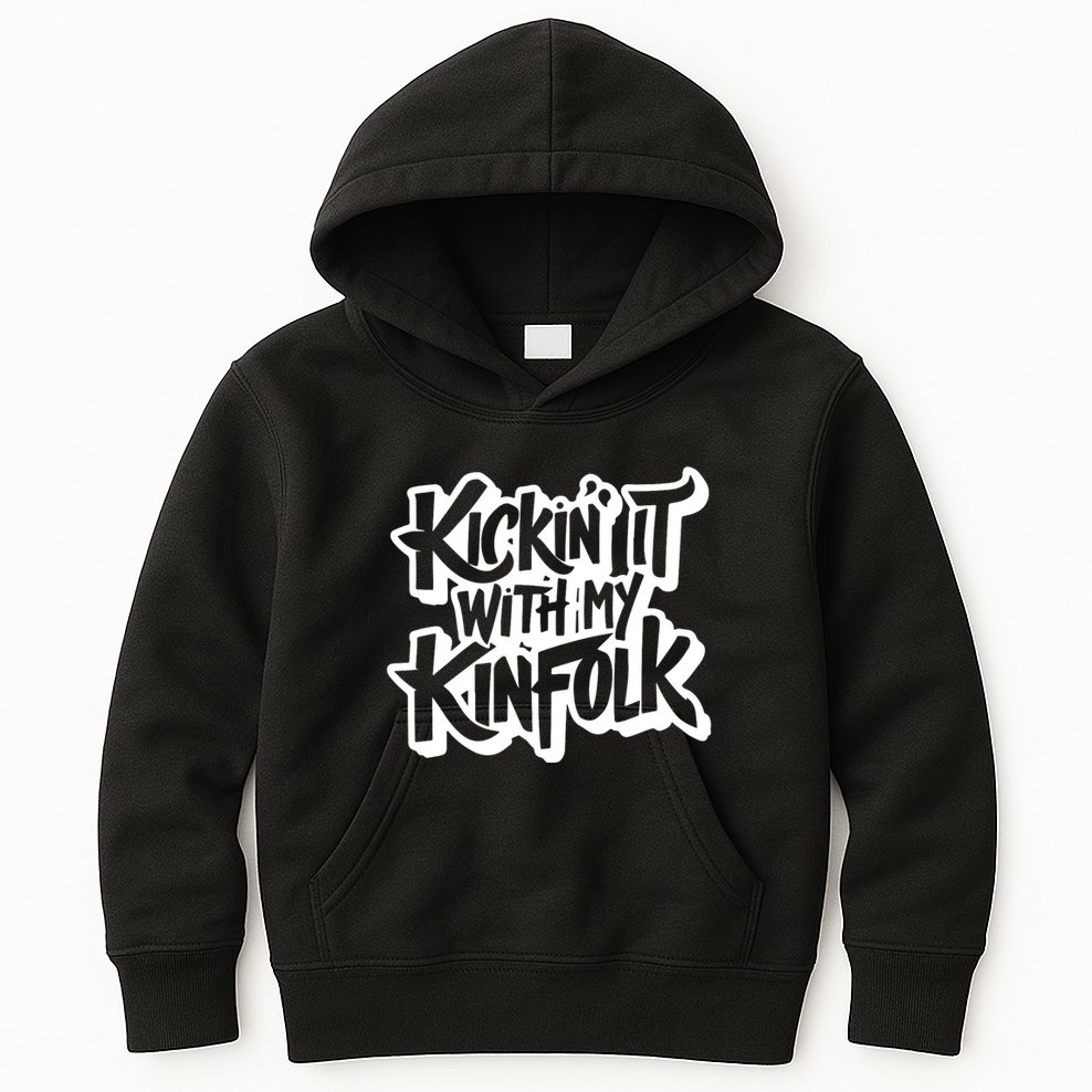 Kickin It With My Kinfolk Funny Family Reunion Kids Hoodie