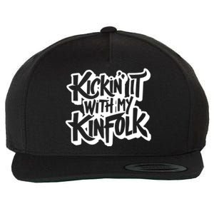 Kickin It With My Kinfolk Funny Family Reunion Wool Snapback Cap