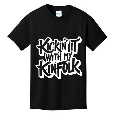 Kickin It With My Kinfolk Funny Family Reunion Kids T-Shirt