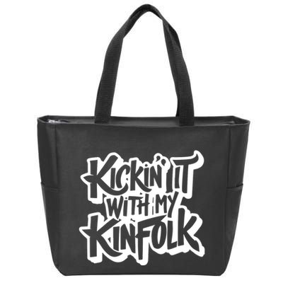 Kickin It With My Kinfolk Funny Family Reunion Zip Tote Bag