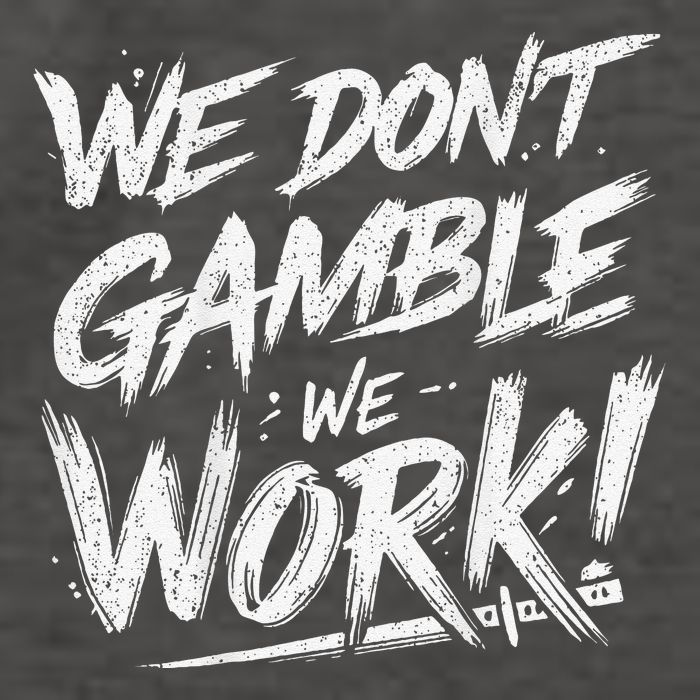 Kendu Inu We DonT Gamble We Work (Front & Back) Vector Backpack