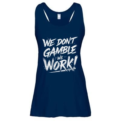 Kendu Inu We DonT Gamble We Work (Front & Back) Ladies Essential Flowy Tank