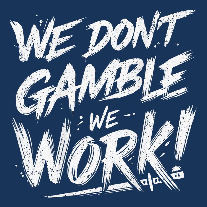 Kendu Inu We DonT Gamble We Work (Front & Back) Sustainable Knit Beanie