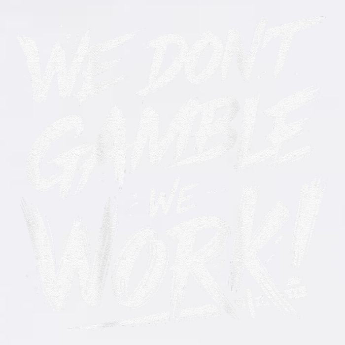 Kendu Inu We DonT Gamble We Work (Front & Back) Garment-Dyed Sweatshirt