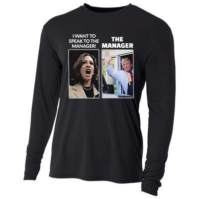 Kamala I Want To Speak To The Manager Trump Mcdon Cooling Performance Long Sleeve Crew