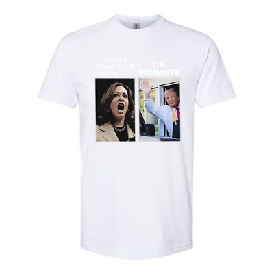 Kamala I Want To Speak To The Manager Trump Mcdon Softstyle® CVC T-Shirt