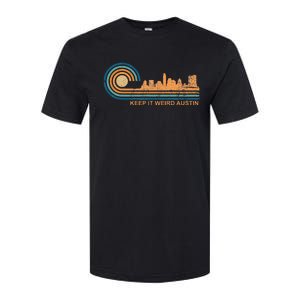 Keep It Weird Austin Texas Skyline Retro Austin Softstyle CVC T-Shirt