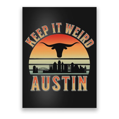 Keep It Weird Austin Vintage AustinTexas Poster