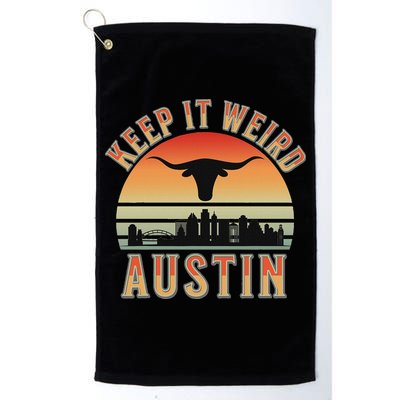 Keep It Weird Austin Vintage AustinTexas Golf Towel