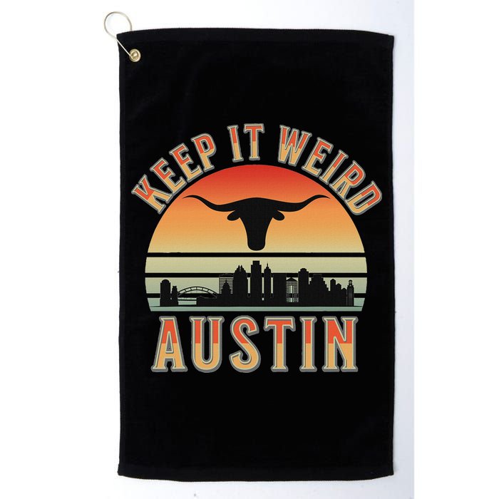 Keep It Weird Austin Vintage AustinTexas Golf Towel