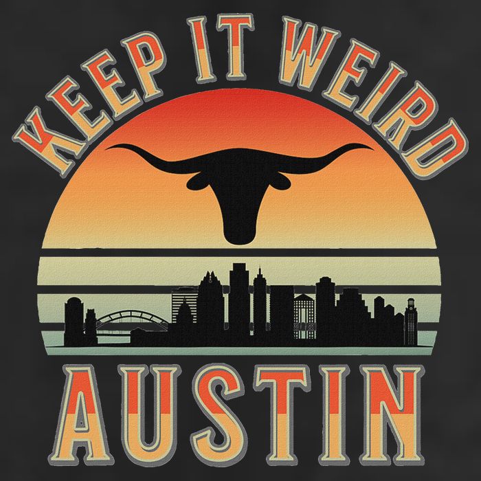 Keep It Weird Austin Vintage AustinTexas Golf Towel