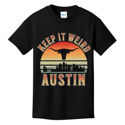 Keep It Weird Austin Vintage AustinTexas Kids T-Shirt