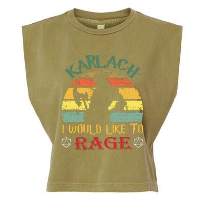 Karlach I Would Like To Rage Karlach Video Games BaldurS Gate 3 Garment-Dyed Women's Muscle Tee