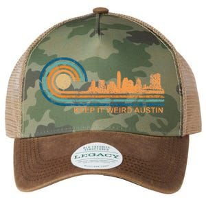 Keep It Weird Austin Texas Skyline Retro Austin Legacy Tie Dye Trucker Hat