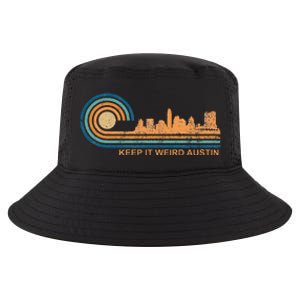 Keep It Weird Austin Texas Skyline Retro Austin Cool Comfort Performance Bucket Hat