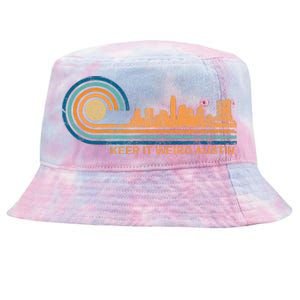 Keep It Weird Austin Texas Skyline Retro Austin Tie-Dyed Bucket Hat