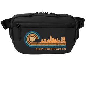 Keep It Weird Austin Texas Skyline Retro Austin Crossbody Pack