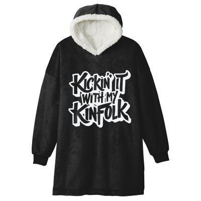 Kickin It With My Kinfolk Family Reunion Hooded Wearable Blanket