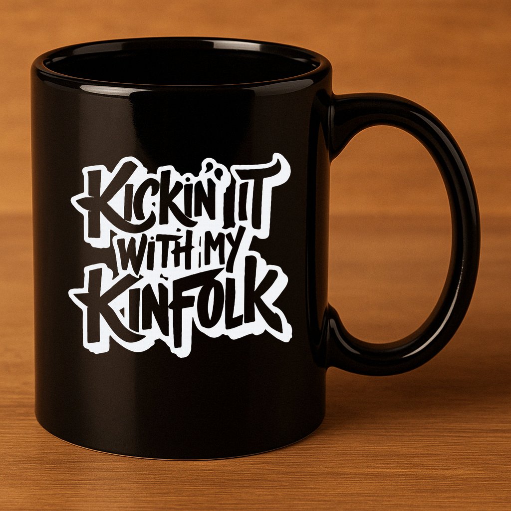 Kickin It With My Kinfolk Family Reunion 11oz C Handle Ceramic Mug