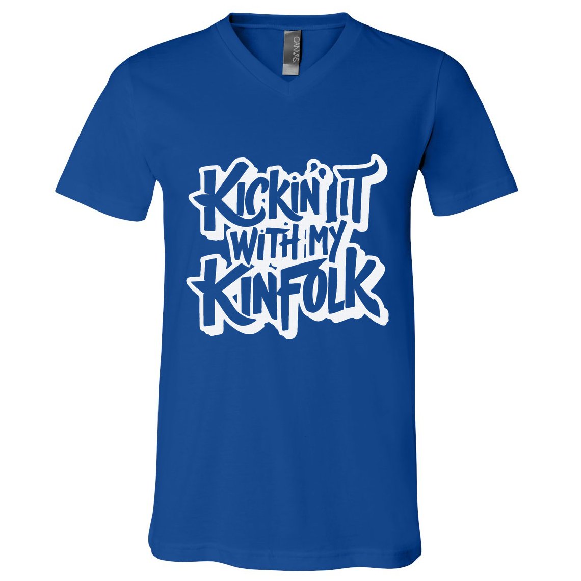 Kickin It With My Kinfolk Family Reunion V-Neck T-Shirt