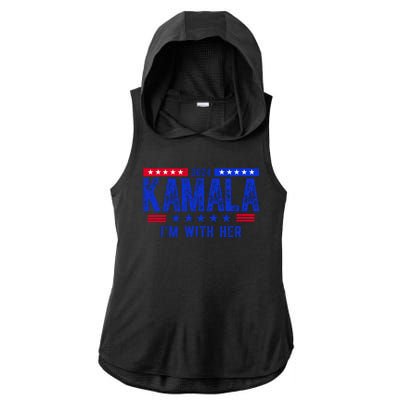 Kamala Im With Her 2024 Vintage Political Ladies PosiCharge Tri-Blend Wicking Draft Hoodie Tank