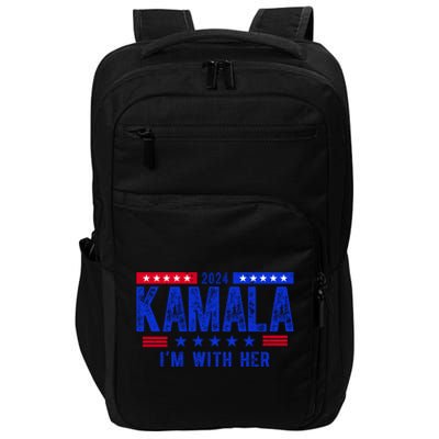 Kamala Im With Her 2024 Vintage Political Impact Tech Backpack