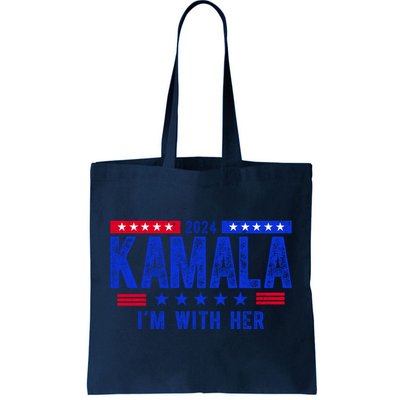 Kamala Im With Her 2024 Vintage Political Tote Bag