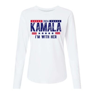 Kamala Im With Her 2024 Vintage Political Womens Cotton Relaxed Long Sleeve T-Shirt