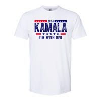 Kamala Im With Her 2024 Vintage Political Softstyle CVC T-Shirt