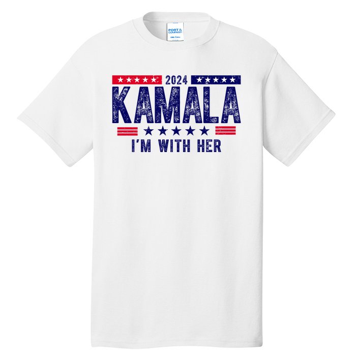 Kamala Im With Her 2024 Vintage Political Tall T-Shirt