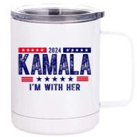 Kamala Im With Her 2024 Vintage Political 12 oz Stainless Steel Tumbler Cup