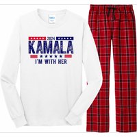 Kamala Im With Her 2024 Vintage Political Long Sleeve Pajama Set