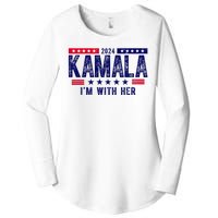 Kamala Im With Her 2024 Vintage Political Women's Perfect Tri Tunic Long Sleeve Shirt