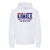 Kamala Im With Her 2024 Vintage Political Premium Hoodie