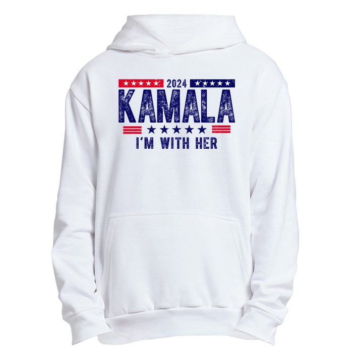 Kamala Im With Her 2024 Vintage Political Urban Pullover Hoodie