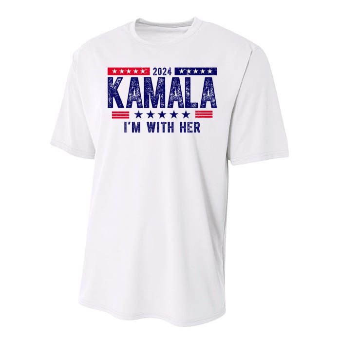 Kamala Im With Her 2024 Vintage Political Performance Sprint T-Shirt