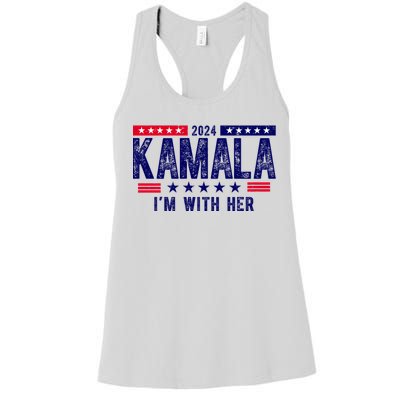 Kamala Im With Her 2024 Vintage Political Women's Racerback Tank