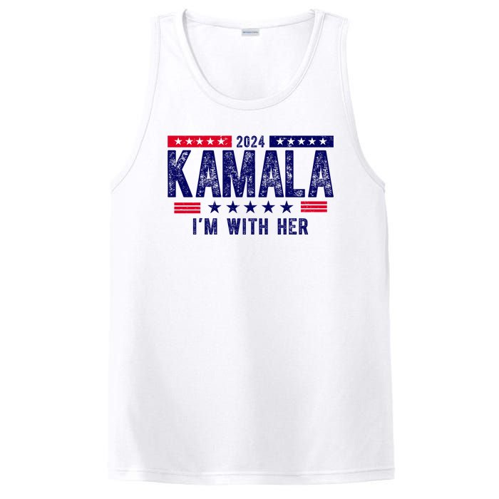 Kamala Im With Her 2024 Vintage Political PosiCharge Competitor Tank