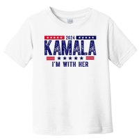 Kamala Im With Her 2024 Vintage Political Toddler T-Shirt