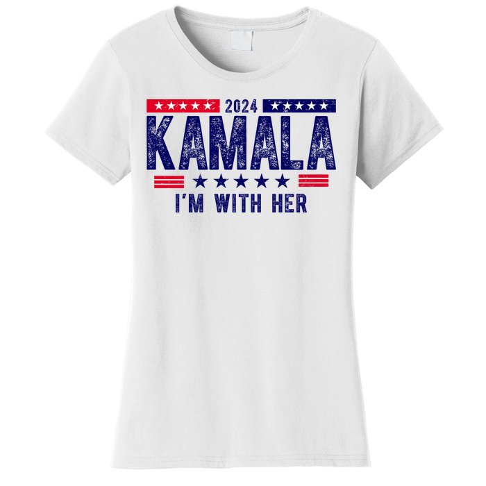 Kamala Im With Her 2024 Vintage Political Women's T-Shirt