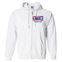 Kamala Im With Her 2024 Vintage Political Full Zip Hoodie