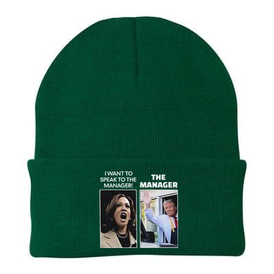 Kamala I Want To Speak To The Manager Trump Mcdonalds Knit Cap Winter Beanie