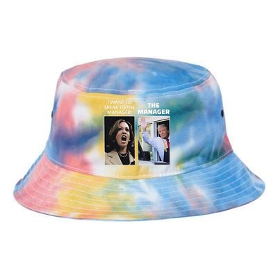 Kamala I Want To Speak To The Manager Trump Mcdonalds Tie Dye Newport Bucket Hat