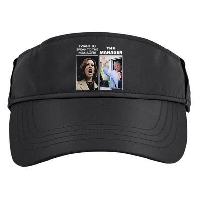 Kamala I Want To Speak To The Manager Trump Mcdonalds Adult Drive Performance Visor