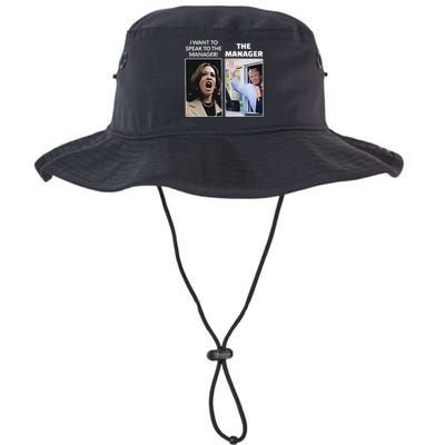 Kamala I Want To Speak To The Manager Trump Mcdonalds Legacy Cool Fit Booney Bucket Hat