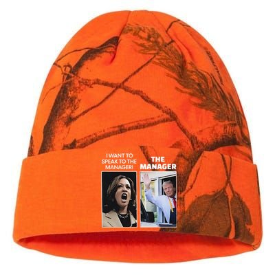 Kamala I Want To Speak To The Manager Trump Mcdonalds Kati Licensed 12" Camo Beanie