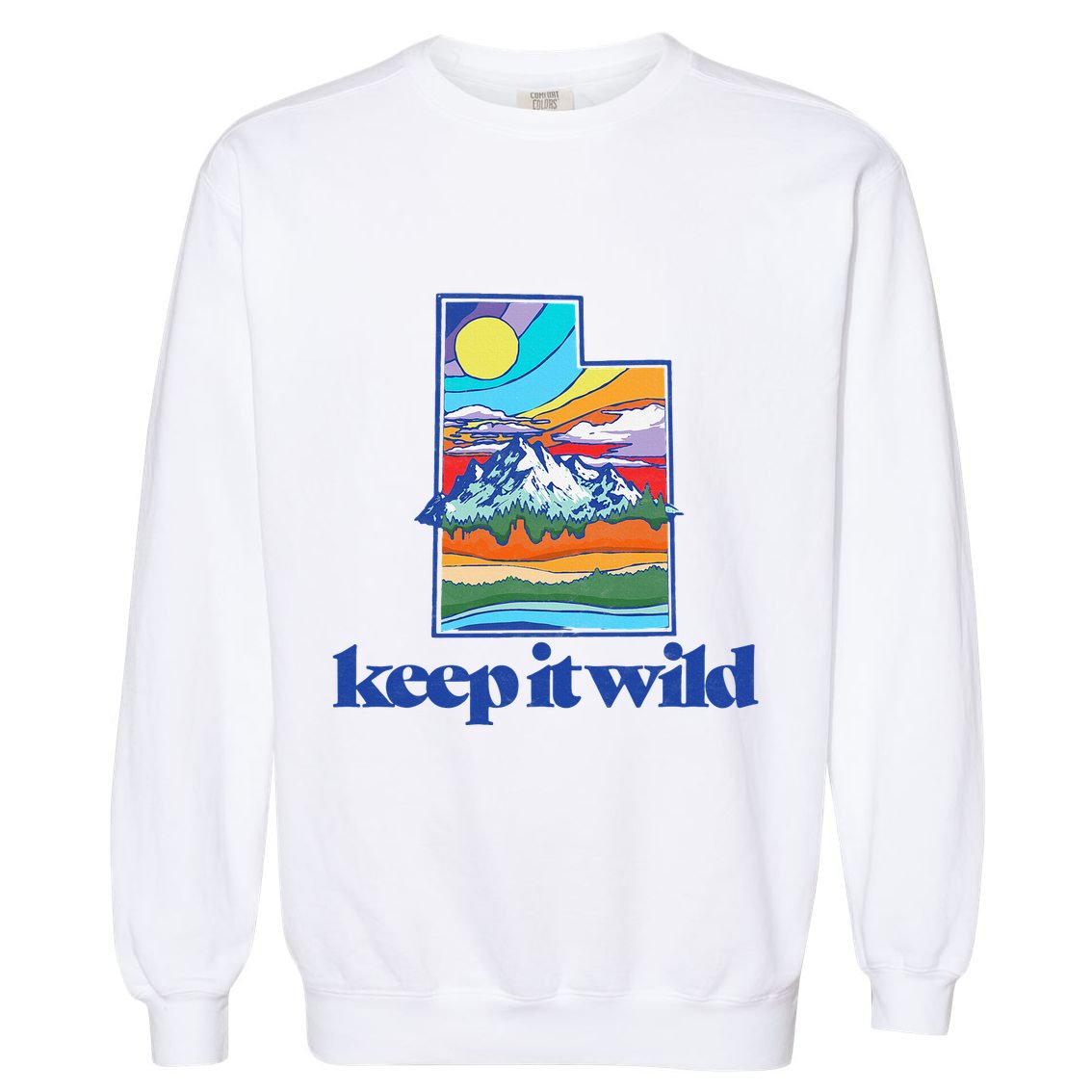 Keep It Wild Utah Vintage Nature Garment-Dyed Sweatshirt
