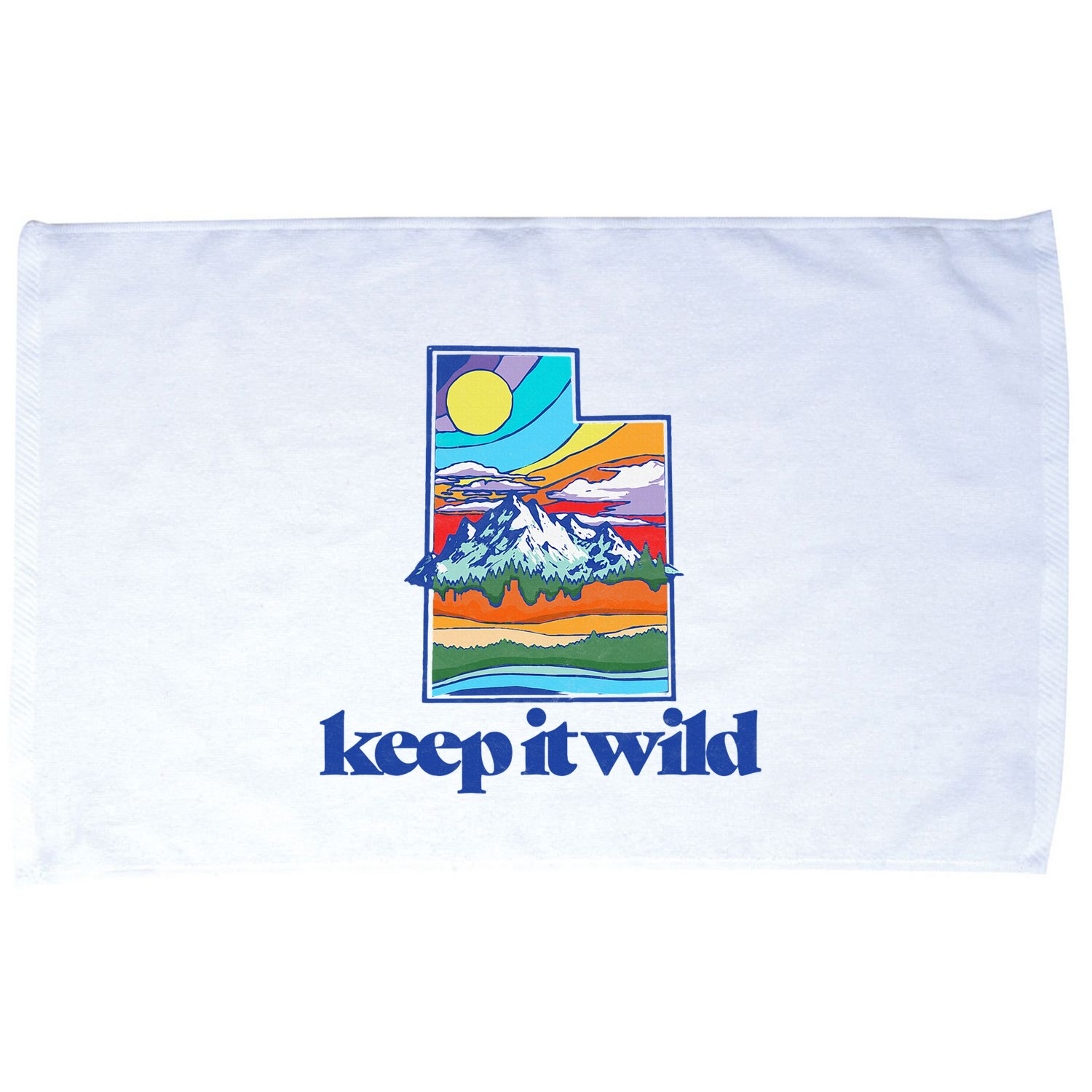 Keep It Wild Utah Vintage Nature Microfiber Hand Towel