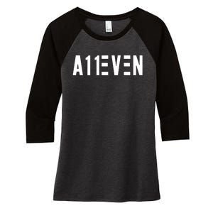 Kyrie Irving Wearing A11even Women's Tri-Blend 3/4-Sleeve Raglan Shirt