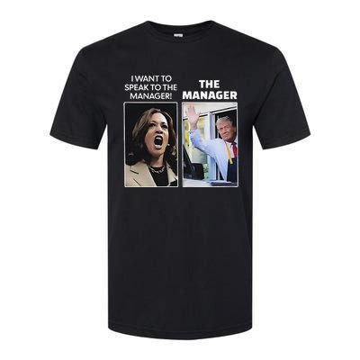 Kamala I Want To Speak To The Manager Trump Mcdonalds Softstyle® CVC T-Shirt